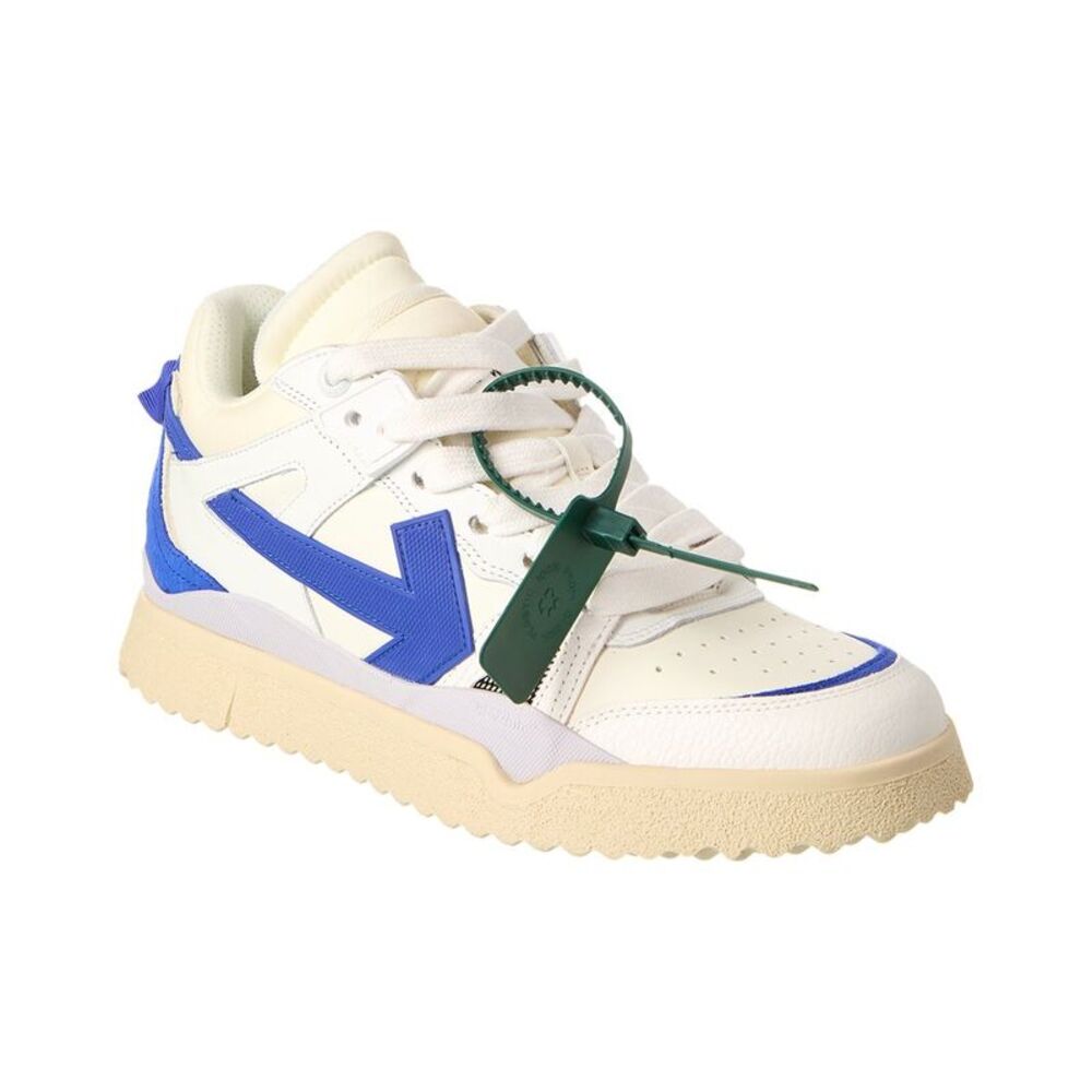 Off-White™ Midtop Sponge Leather Sneaker, White